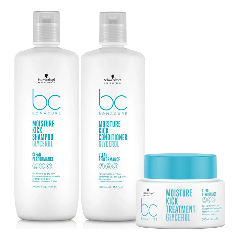 Pack Schwarzkopf Kick Moisture De Litro Hidratante + Mascara