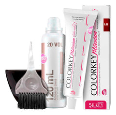 Tinta Silkey Colorkey 120g Con Oxidante, Pincel Y Bowls