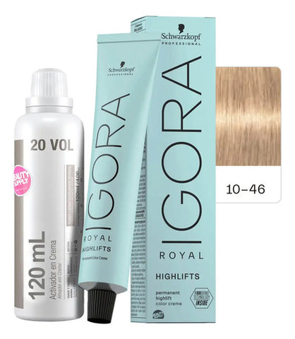 Kit Tinta Igora Royal Highlifts Schwarzkopf Con Oxidante