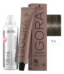 Kit Tinta Igora Color10 Schwarzkopf Con Oxidante, 10 Minutos