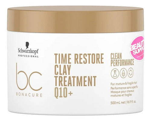 Mascara De Arcilla 500ml Schwarzkopf Restore Q10