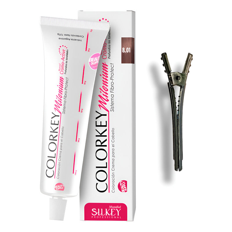 Tinta Silkey Colorkey Milenium 120g + Clip Pinza Plástica 8.01