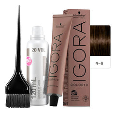 Kit Tinta Igora Color10 Schwarzkopf Con Oxidante Y Pincel