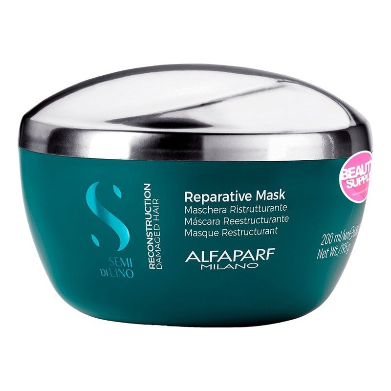 Shampo+mascarilla+fluido Alfaparf Reconstruction Semi De Lin