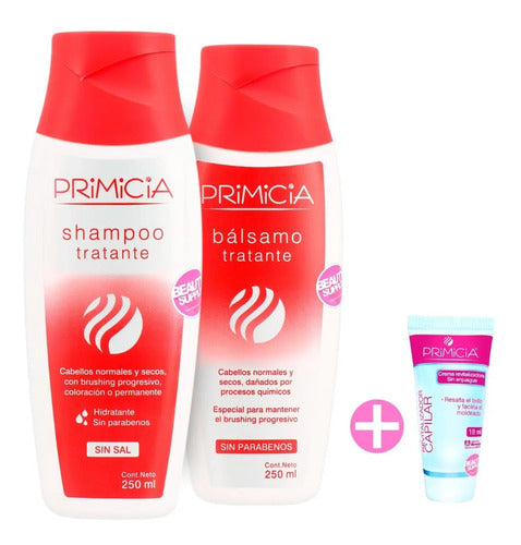 Pack Shampoo Y Acondicionador Tratante Primicia Con Ampolla