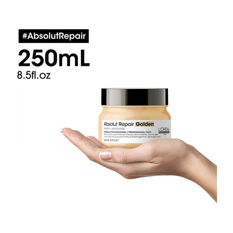 Máscara Absolut Repair Gold Loreal 250ml Dañado O Seco