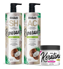Shampoo Y Acondicionador Brazilian Dañados + Concentrado