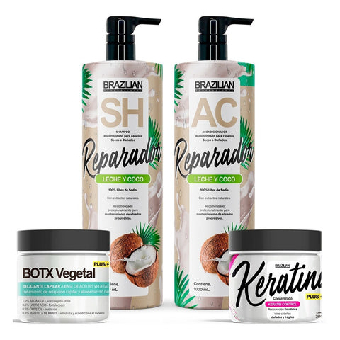 Pack Shampoo Y Acondicionador Brazilian Con Queratinas