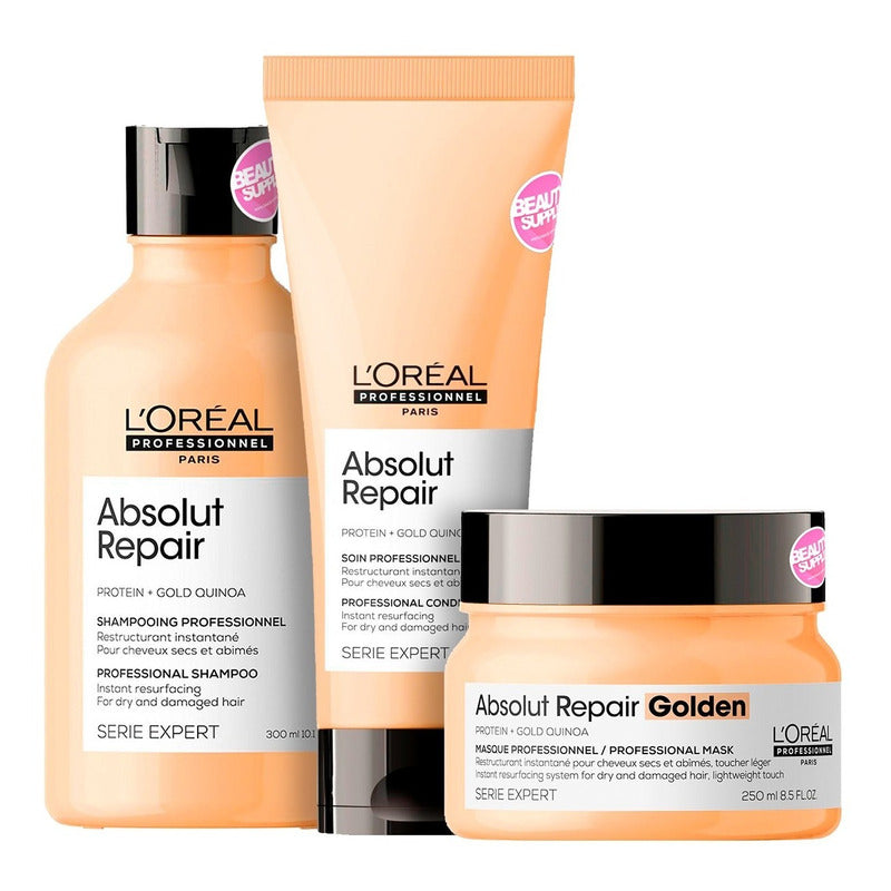 Pack Loreal Absolut Repair, Para Cabellos Dañados O Secos