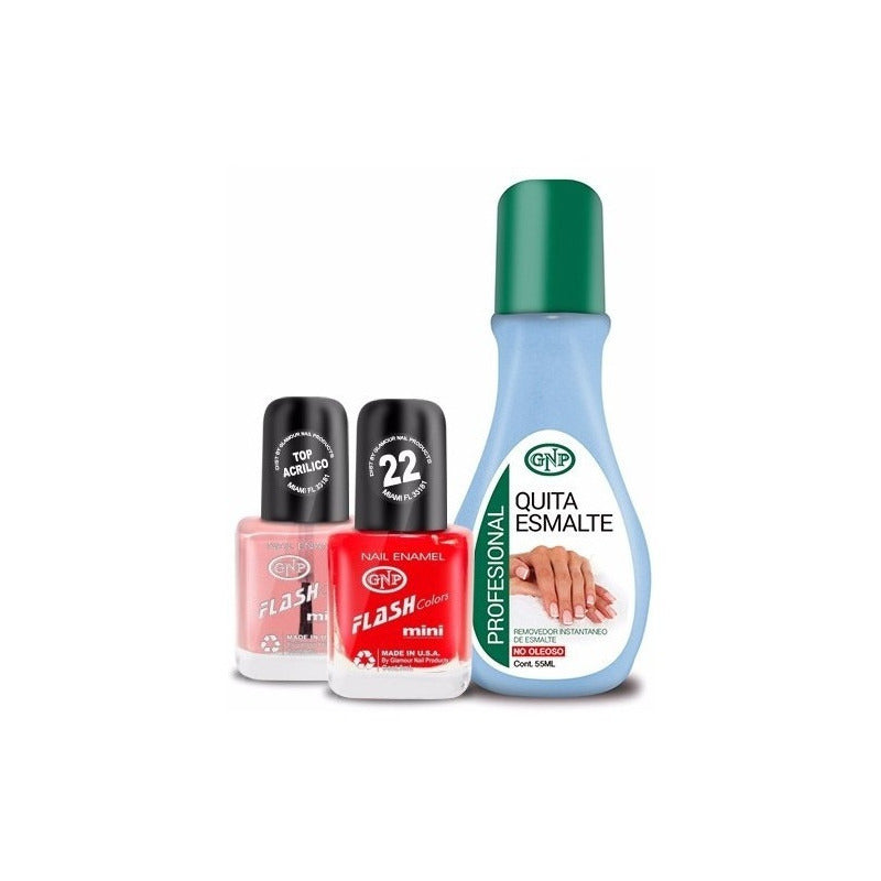 Promo De Esmalte, Top Acrilico Y Quita Esmalte Gnp! Nice