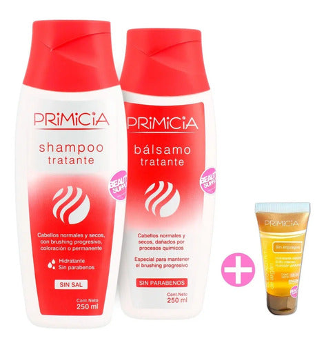 Pack Shampoo Y Acondicionador Tratante Primicia Con Ampolla