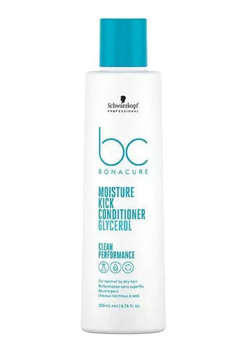 Acondicionador Hidratante Para Cabello Schwarzkopf Moisture Kick 200 Ml Mejora La Manejabilidad, Acondiciona Y Desenreda El Cabello