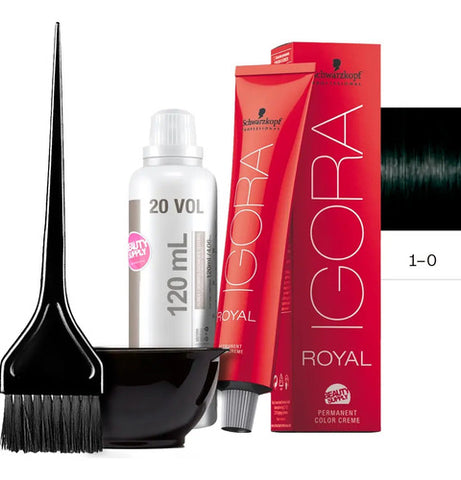 Kit Tinta Igora Royal Schwarzkopf + Bowl, Oxidante Y Pincel