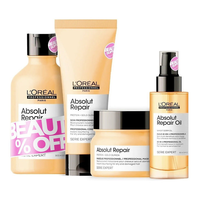 Pack Completo De Loreal Absolut Repair Con Aceite, Dañados