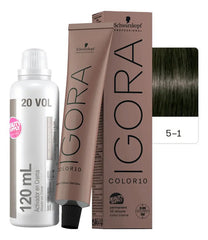 Kit Tinta Igora Color10 Schwarzkopf Con Oxidante, 10 Minutos
