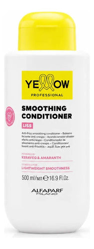 Acondicionador Yellow Alfaparf Liss 500ml Control Del Frizz Y Suavidad Para Cabello Lacio