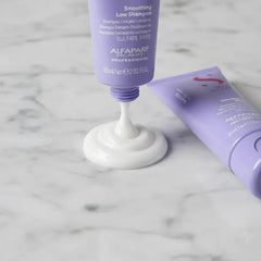 Kit Alfaparf Alisante Anti Frizz Semi Di Lino Smooth Con Shampoo 60ml + Máscara 60ml. Ideal Para Cabello Rebelde. Travel Size