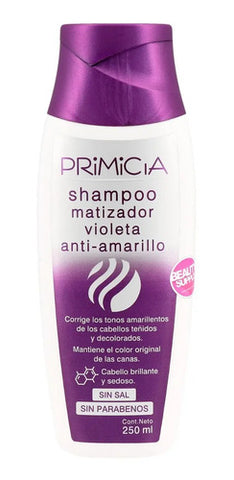 Shampoo Matizador Violeta Primicia 250ml, Sin Parabenos