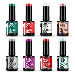 8 Esmaltes Semipermanentes Gel Uv/led Gnp De 1 Paso