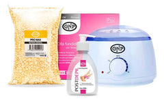 Kit Depilación Gnp Cera En Perlas Con Olla Y Aceite