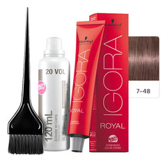 Kit Tinta Igora Royal Schwarzkopf Con Oxidante Y Pincel