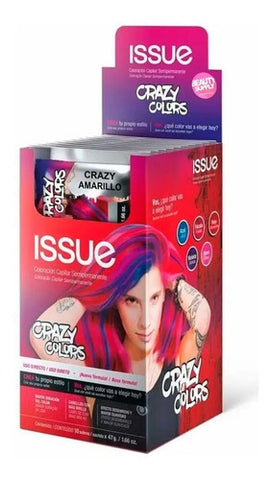 Tinta Issue Crazy Colors, Colores Fantasia Semipermanente