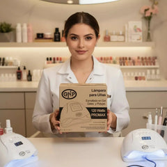 Kit Soft Gel Gnp Con Lámpara + Adhesivo + Primer + Nail Prep Stilleto