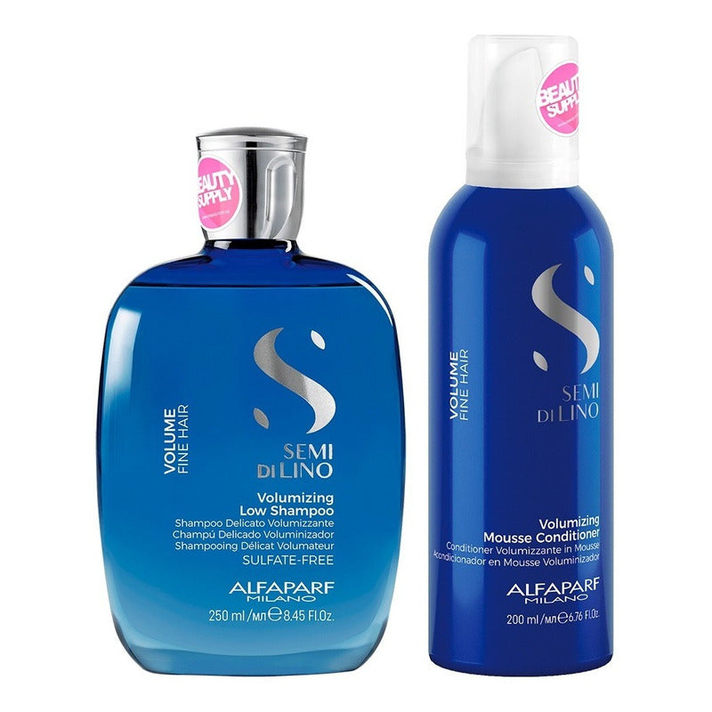 Shampoo Y Acondicionador Alfaparf Semi Di Lino Volumizing