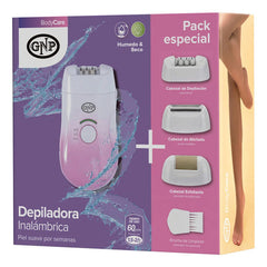 Depiladora Gnp 3 En 1 Body Care, Para Seco Y Húmedo. Inalámbrica. Piel Suave Por Semanas. Rosa Claro