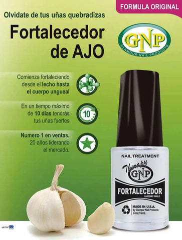 Fortalecedor De Uñas Con Ajo Gnp, Endurecedor Natural Transparente