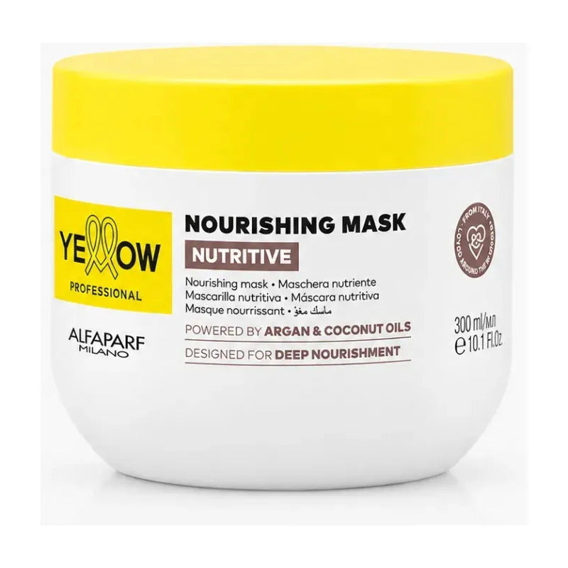 Mascara Yellow Alfaparf Nutrive 300ml Cabello Seco Y Dañado