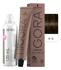 Kit Tinta Igora Color10 Schwarzkopf Con Oxidante, 10 Minutos