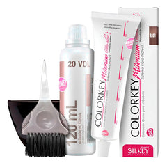 Tinta Silkey Colorkey 120g Con Oxidante, Pincel Y Bowls