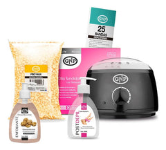 Kit De Cera Depilatoria En Perlas Gnp Con Olla Y Exfoliante