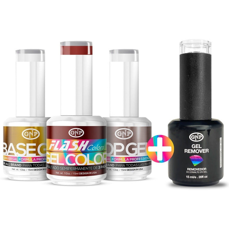 Kit Esmaltes Semipermanentes Gnp 15ml 21 Free + Removedor