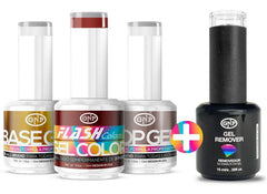 Kit Esmaltes Semipermanentes Gnp 15ml 21 Free + Removedor