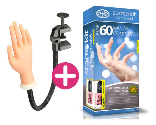 Kit De Uñas En Gel Gnp Y Mano Con Soporte Profesional Transparente