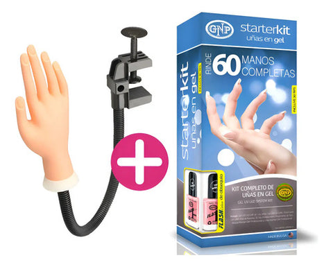 Kit De Uñas En Gel Gnp Y Mano Con Soporte Profesional Transparente