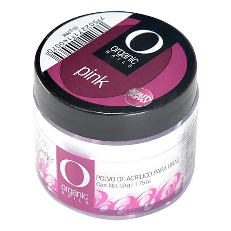 Polvo Acrílico Organic Nails Translúcido Pink 50gr #bs Pink Traslucido