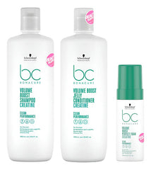 Shampoo, Acondicionador  De 1lt Y Espuma Schwarzkopf Volume