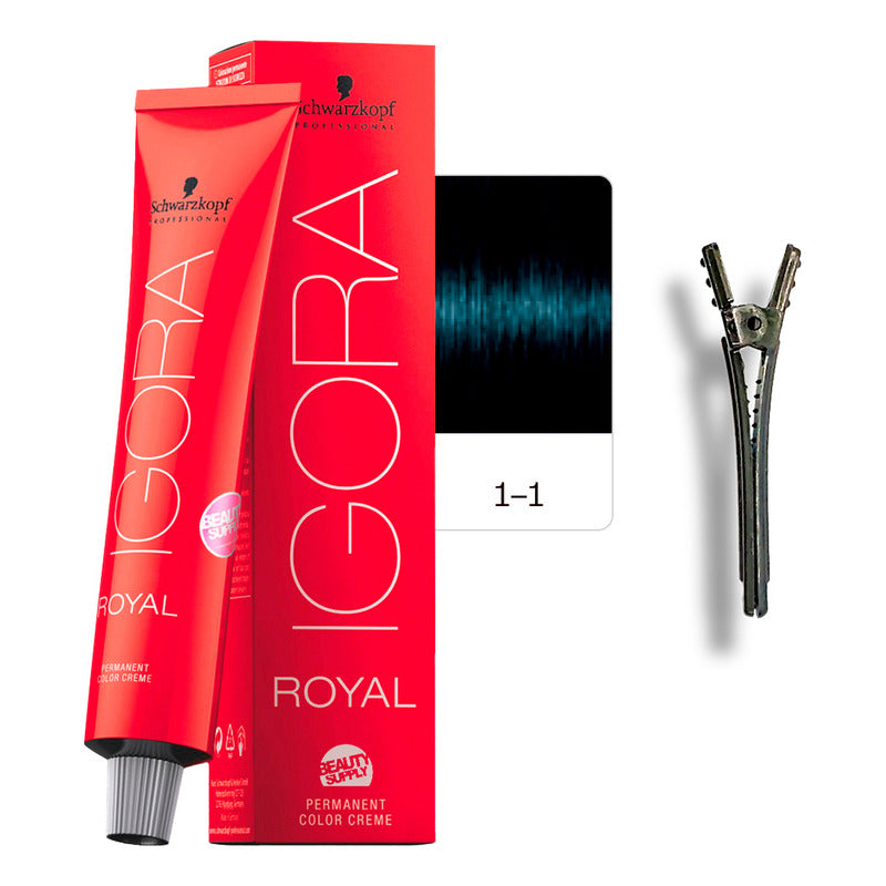 Tinta Igora Royal Schwarzkopf 60ml + Pinza Plástica 1.1