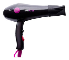 Secador De Pelo Profesional Mega Turbo Action 2000w Nice Negro