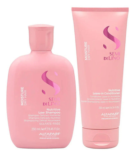 Duo Alfaparf Moisture Nutritive Shampoo 250ml Y Acondicionador 200ml Hidratación Y Nutrición