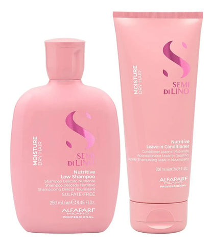 Duo Alfaparf Moisture Nutritive Shampoo 250ml Y Acondicionador 200ml Hidratación Y Nutrición