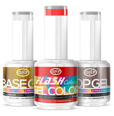 Kit Esmaltes Semipermanentes Gnp 15ml 21 Free + Base Y Top