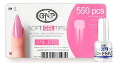 Soft Gel Tips Gnp + Adhesivo Para Tips De Gel