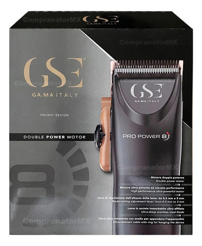 Gama Salon Exclusive Cortadora De Cabello Pro Power 8 Color Negro