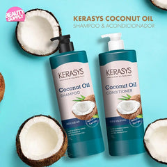 Shampoo Y Acondicionador Kerasys Aceite De Coco, Suavidad
