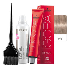 Kit Tinta Igora Royal Schwarzkopf Con Oxidante Y Pincel