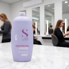 Duo Alfaparf Smooth Xl Shampoo 1000ml Y Acondicionador 1000ml Para Cabellos Rebeldes